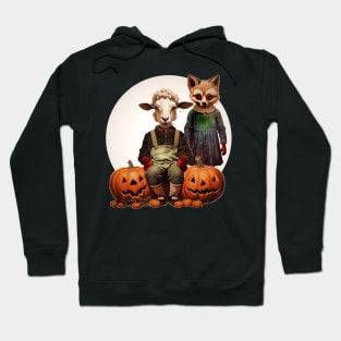 Spooky Little Lamb and Fox Hoodie